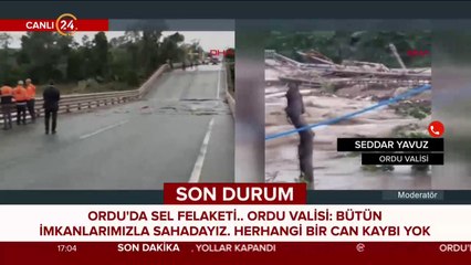 Ordu'da sel felaketi