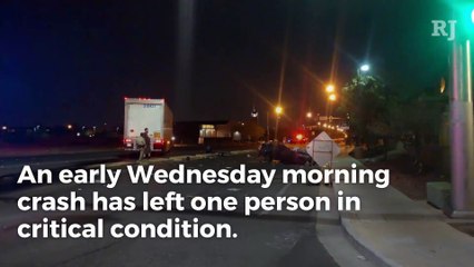 1 person injured when sedan, semi collide in south valley