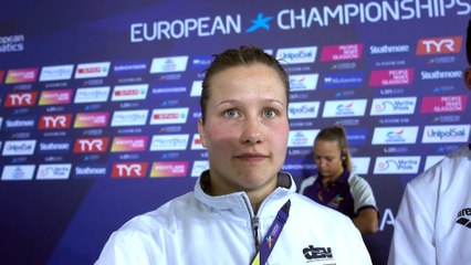 DIVING - Interview Tina Punzel and Lou Massenberg 1st place 3m mixed synchro