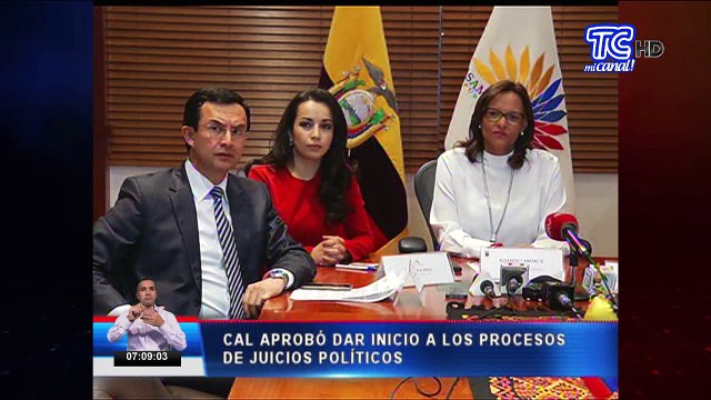 CAL aprobó dar inicio a los procesos de juicios políticos