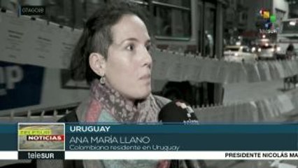 Colombianos en Uruguay exigen a Duque compromisos por la paz