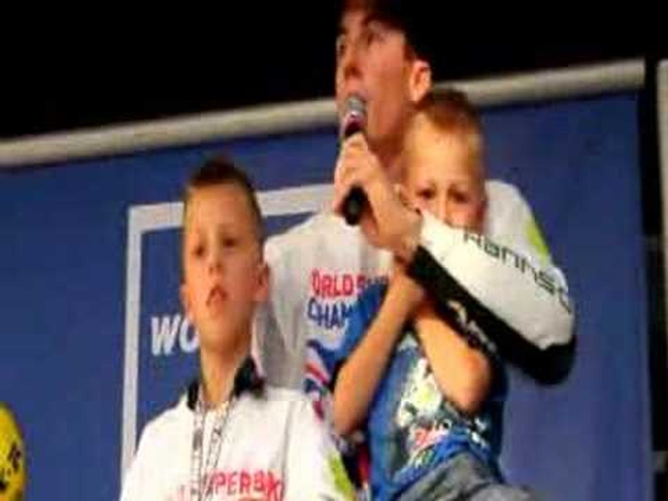 World Superbikes: Champion James Toseland speaks to his fans