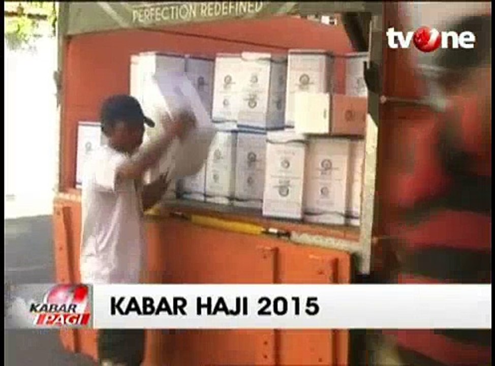 Puluhan Ribu Jerigen Air Zamzam dari Mekkah Tiba di Asrama Haji Sukolilo