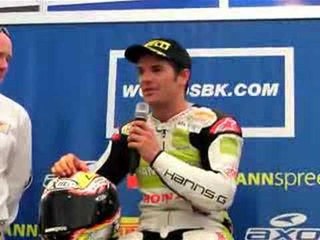 Carlos Checa talks Valencia last corner crash