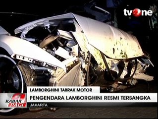 Tabrak Pemotor, Pengemudi Lamborghini Jadi Tersangka