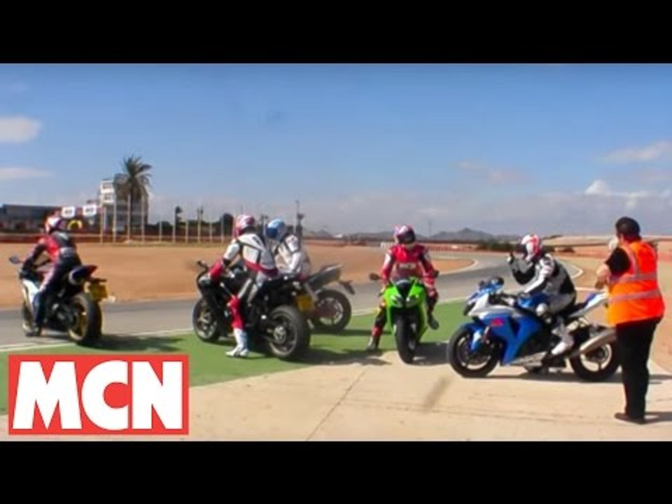 Yamaha R1 v Honda Fireblade v Suzuki GSX-R1000 v Kawasaki ZX-10R v Ducati 1198