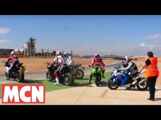 Yamaha R1 v Honda Fireblade v Suzuki GSX-R1000 v Kawasaki ZX-10R v Ducati 1198