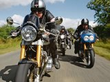 Norton Commando v Triumph Thruxton v Hyde Harrier v Enfield Clubman