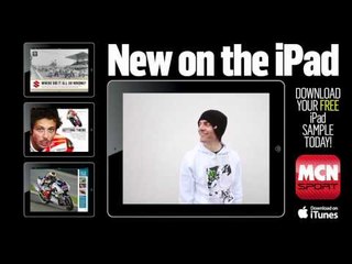 Cal Crutchlow outtakes for MCN Sport on iPad