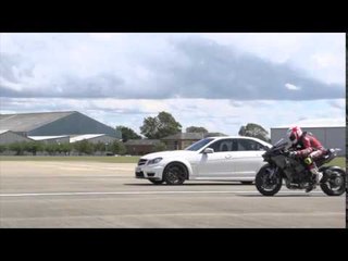 Kawasaki H2R vs Mercedes-AMG C63 | Specials | Motorcyclenews.com