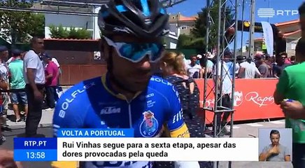 Queda de Rui Vinhas lembrou Joaquim Agostinho: caiu, desmaiou e ainda pedalou 120Kms