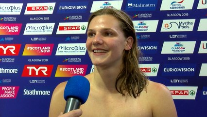 Marie Wattel – Winner of Mixed 4 x 100m Freestyle Relay – Glasgow 2018