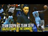 Team STEPH CURRY vs SETH CURRY Ends w/ CRAZY GAME WINNER!! Cole Anthony & Anthony Edwards GO CRAZY!