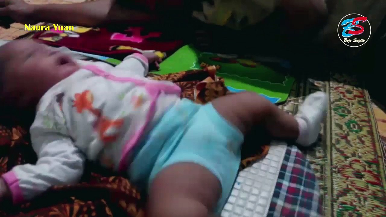Cute Baby Naura Lucu Sekali Celoteh Bayi Belajar Tengkurap  Funny Baby
