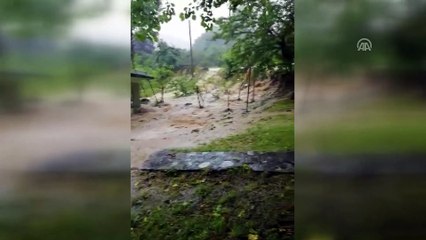 Şiddetli yağış ve sel heyalanlara neden oldu - ORDU