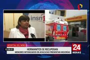 Hospital del Niño: los menores intoxicados en Ayacucho se recuperan satisfactoriamente