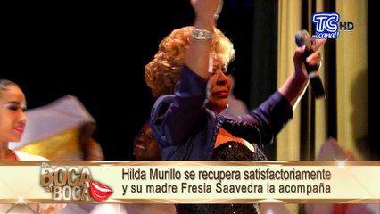 Hilda Murillo se recupera del quebranto en su salud