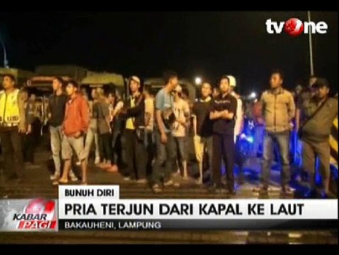 Seorang Penumpang Kapal Ferry Nekat Bunuh Diri Terjun Ke Laut