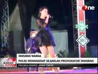 Polisi Menangkap Sejumlah Provokator Tawuran di Konser Dangdut