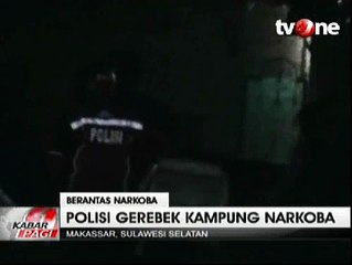 Polisi Gerebek Kampung Narkoba