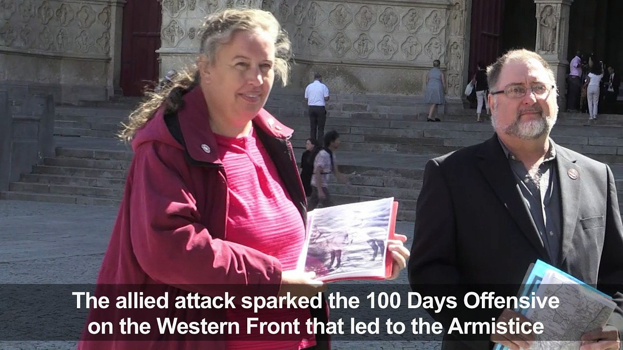 Relatives of soldiers in Battle of Amiens pay tribute