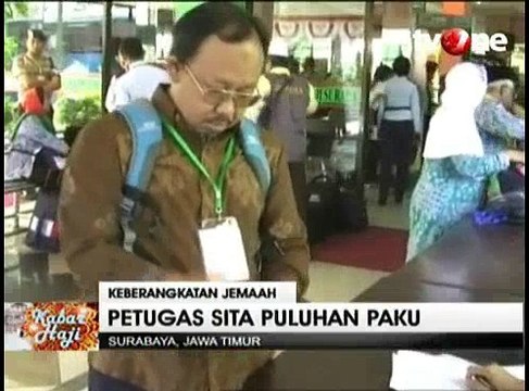 Petugas Sita Puluhan Paku dari Koper Jemaah Calon Haji