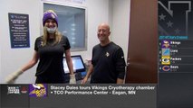 Stacey Dales tours Vikings Cryotherapy Chamber