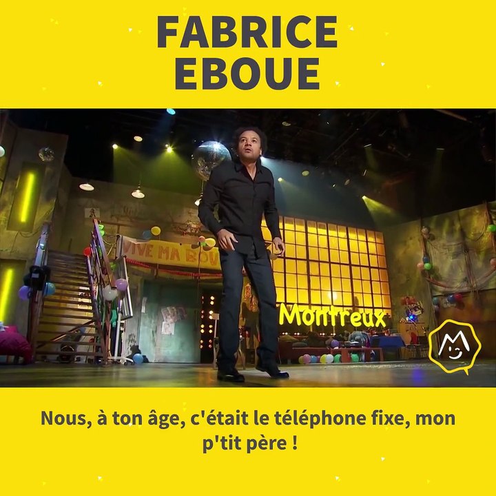 Fabrice Eboué Officiel s'est penché sur les nouvelles technologies, parce que la vie est plus belle avec, non ?Merci Montreux Comedy
