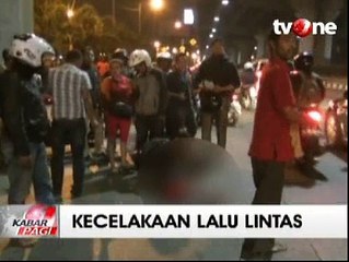 Seorang Pengendara Motor Terjatuh Hingga Tidak Sadarkan Diri