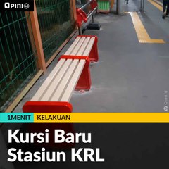 #1MENIT | Kursi Baru Stasiun KRL