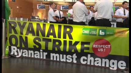 Grève chez Ryanair à Charleroi