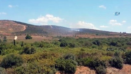 Tuzla Piyade Okulu içerisinde bulunan otluk alanda yangın çıktı