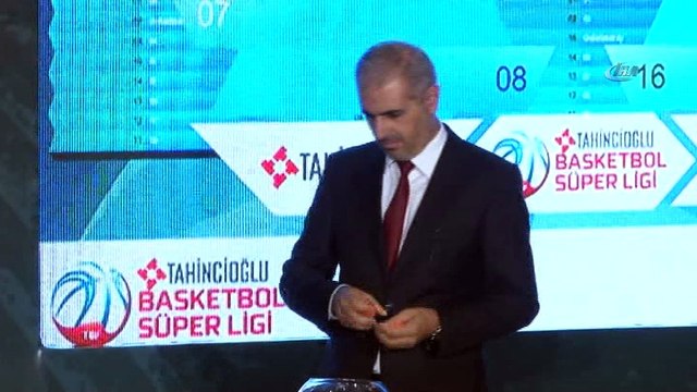 Tahincioğlu Basketbol Süper Ligi fikstür kura çekimi yapıldı