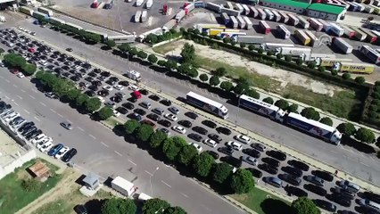 Kapıkule'de dönüş yoğunluğu sürüyor - EDİRNE