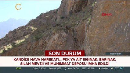 PKK'ya ait sığınak, barınaklar imha edildi