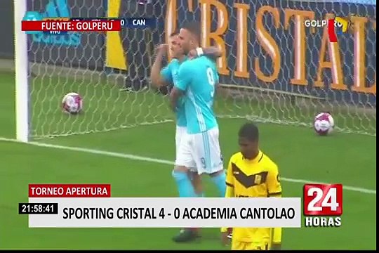 Torneo Apertura: Sporting Cristal venció 4-0 a Cantolao por novena fecha