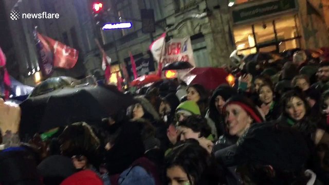 Argentina senate's rejection of abortion bill sparks anger among pro-choice supporters
