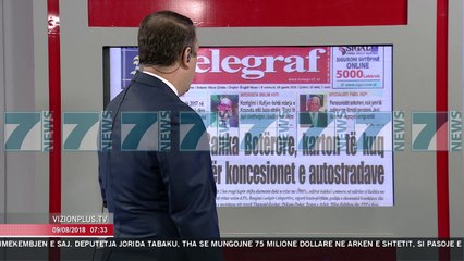 Shtypi I dites me titujt e gazetave shqiptare e enjte 9 gusht 2018 - News, Lajme - Kanali 7