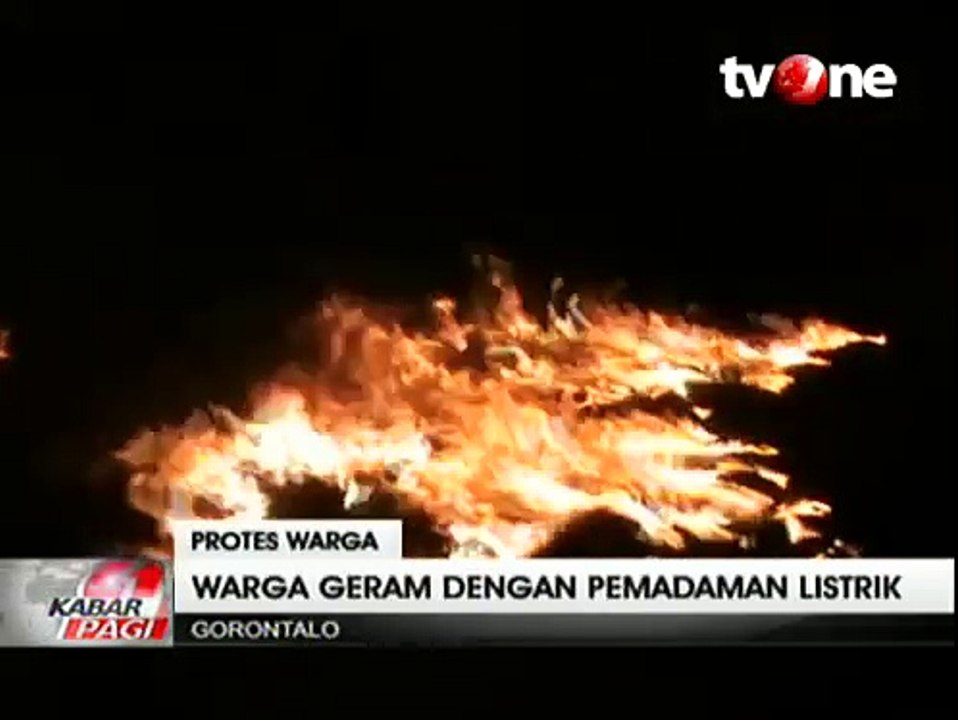 Listrik Kerap Padam, Warga Gorontalo Blokir Jalan Trans Sulawesi