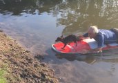 Myrtle Beach Police Rescue Dog Stranded in Pooch Park Pond
