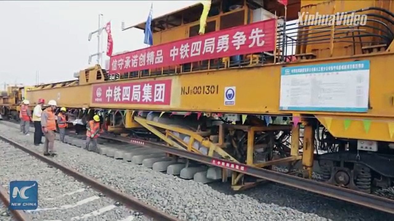 New_high-speed_railway_completes_track_laying_in_N_China