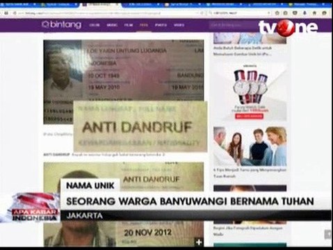Deretan Nama Unik Hebohkan Media Sosial