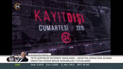 Kayıt Dışı cumartesi 22:15'te 24 TV'de
