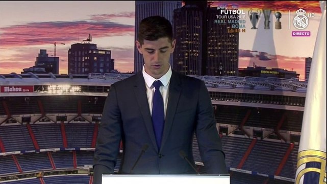 Courtois: Llegar al Real Madrid, el mejor club del mundo, es una responsabilidad y un orgullo