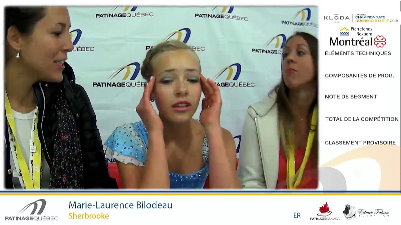 Championnats québécois d'été 2018 Eve. 31 Juvénile moins de 14 ans Dames Gr. 2 Échauffement 1-5 + Eve. 32 Juvénile moins de 14 ans Dames Gr. 3 Échauffement 1