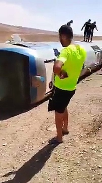 الكاف: 28 مصاب على الأقل في حادث انقلاب قطار لنقل الركاب (فيديو)