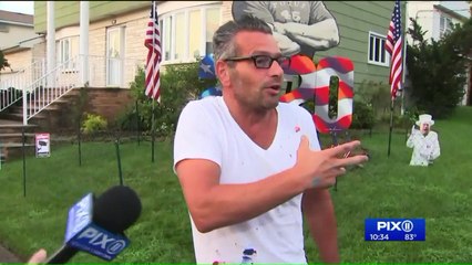 Artist Installs Massive Pro-Trump Display in New York