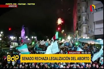 Senado argentino rechazó proyecto para despenalizar aborto