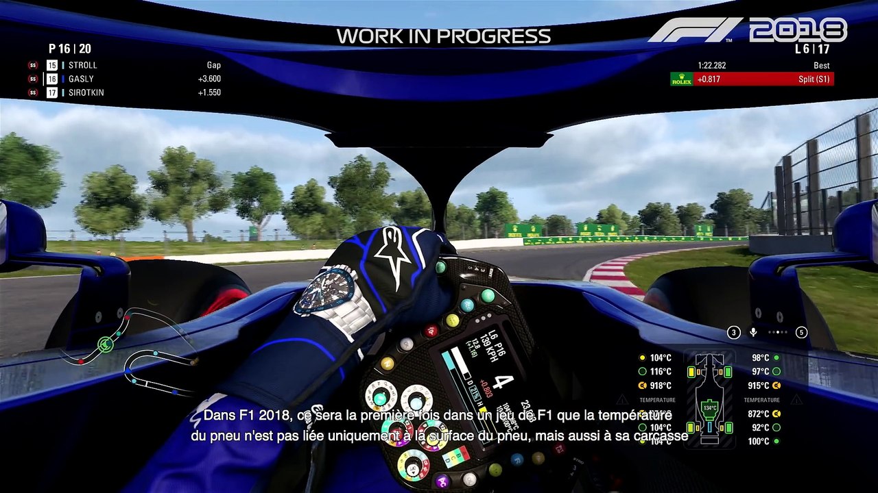F1 2018 - Carnet de développeur #3