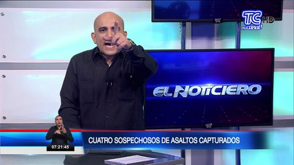 Capturados cuatro sospechosos de asaltar y herir a taxista al sur de Quito
